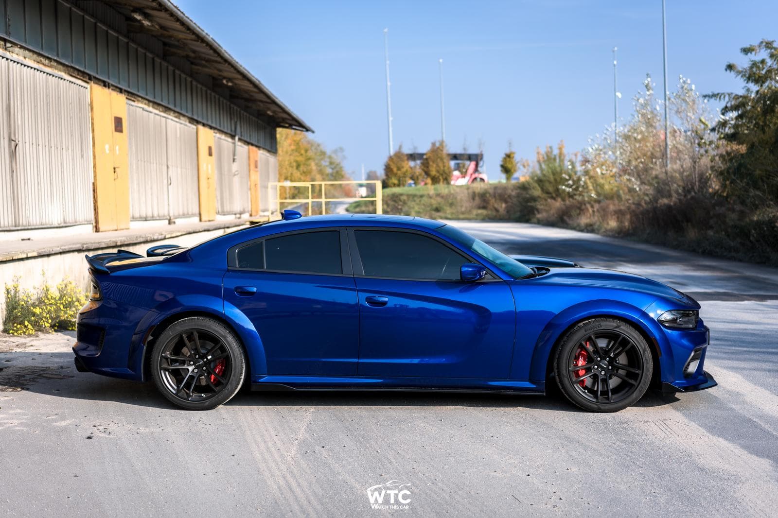 Image of a blue car